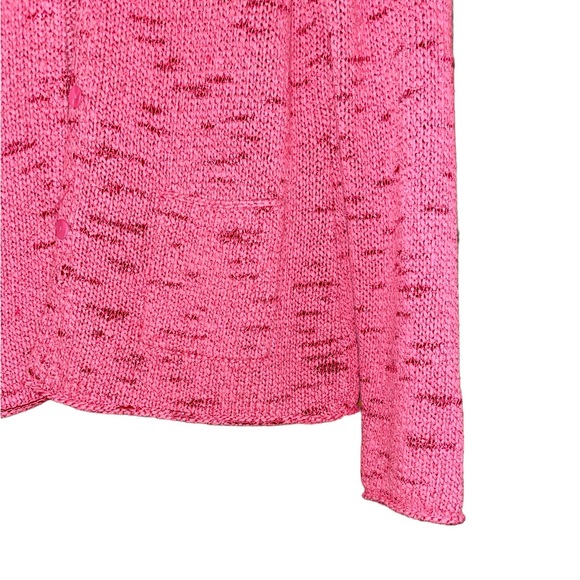 Eileen Fisher Knit Button Up Cardigan in in Pink/Coral - Picture 2 of 5